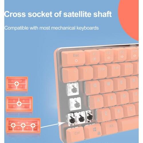 108Pcs Lightproof ABS Key Cap Keycaps for Mechanical Keyboard Solid Color Mechanical Keyboard English Replacement Key Cap for PC