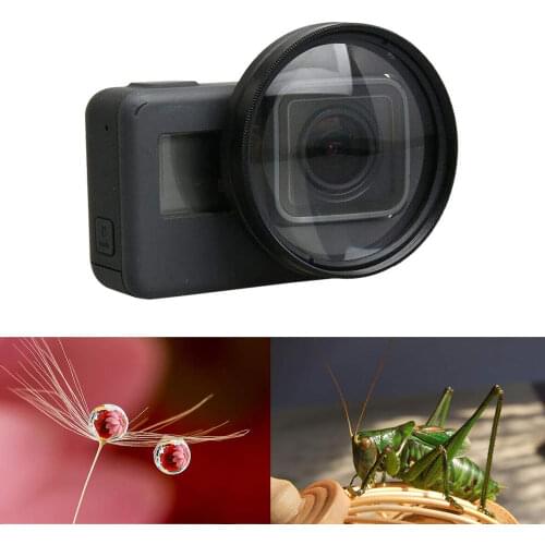 52mm Magnifier 10x Magnification Macro Close Up Lens for GoPro Hero 7 6 5 Black Action Camera for Go Pro Accessories