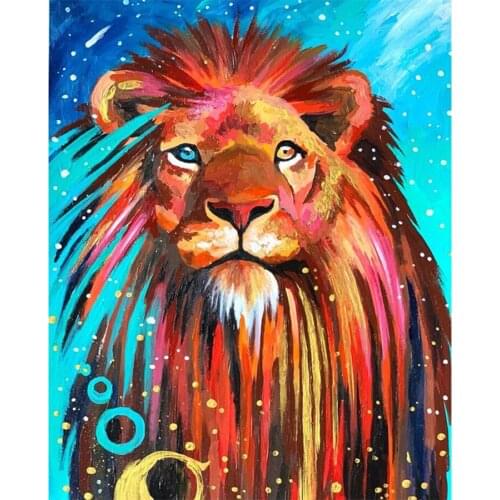 5D Diamond Painting Animal Lion Cartoon Art DIY Full Round Square Diamond Embroidery Kit Home Decora Children Gift