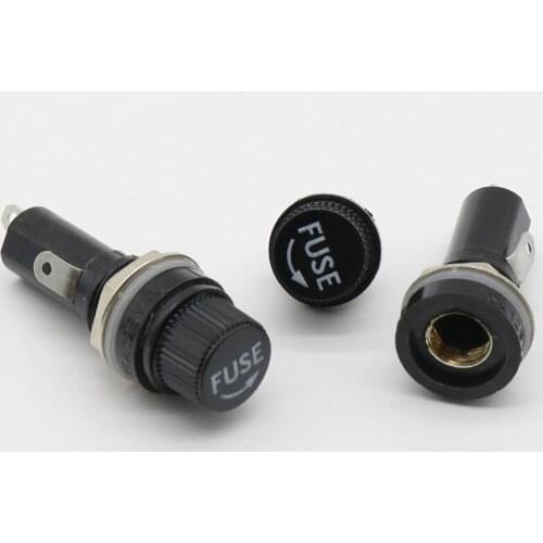 5pcs/lot 6X30 fuseholders 6X30 insurance tube socket fuse holder for 6*30 insurance Panel Mount Fuse Holder 6x30mm