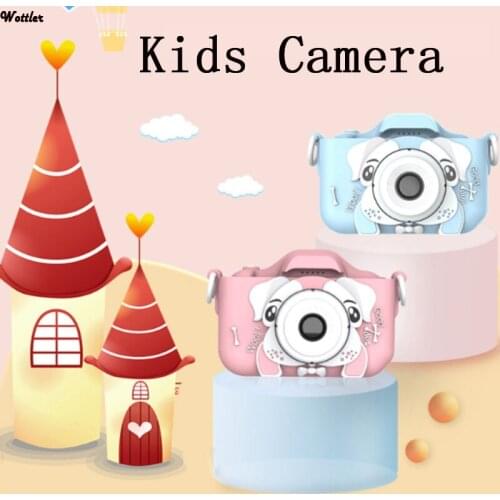 Mini Kids Camera 2.0'' IPS Screen HD 1080P Children Digital Photo Camera Toy Anti-Drop Children Selfie Toy Camera Birthday Gift