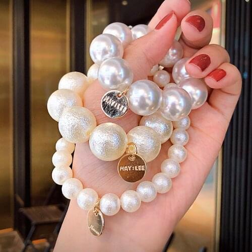 Elegant Pearls Elastic Lady Sweet Hair Bands Girl Vintage Ponytail Holder Scrunchie Women Retro Rubber Fashion Hair Accessories
