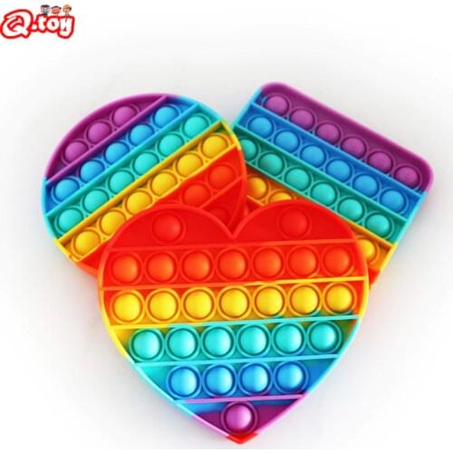 Поп іт Fitget Toys антистрессы Push Pop Bubble Sensory Toy Autism Needs Squishy Stress Reliever Toys Anti-stress Reliver Stress