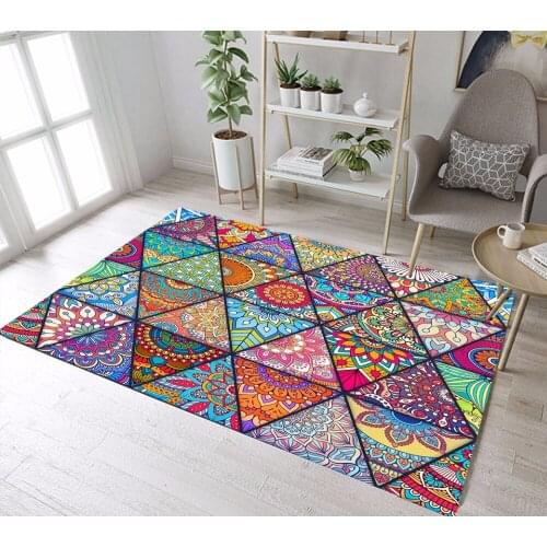 Indian Mandala Area Rugs And Carpets for Kids Baby Home Living Room Large Soft Cushion Bedroom WC kitchen Floor Door Bath Mats