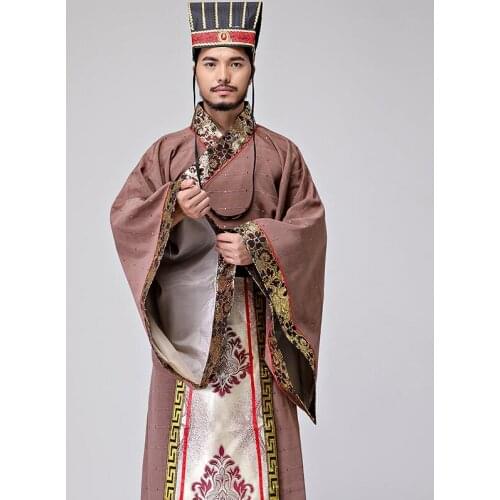 Film and television costume Prime minister scholar mens troupe group ancient performance stage formal celebrate traditional