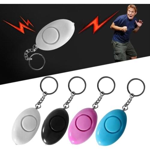 Mini Egg Shape Women Personal Safety Alarm Keyring Anti-Attack Security Protection Emergency Alarm Children School Alert