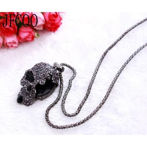 Fashion Female Retro Necklace Skull Head Short Chain Accessories Collar Skull Personality punk Necklace Dropshipping