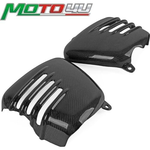 Motorcycle Side Fairing Battery Cover Real Carbon Fiber For Triumph BONNEVILLE T100 SE Thruxton 900 Scrambler 2001-2015