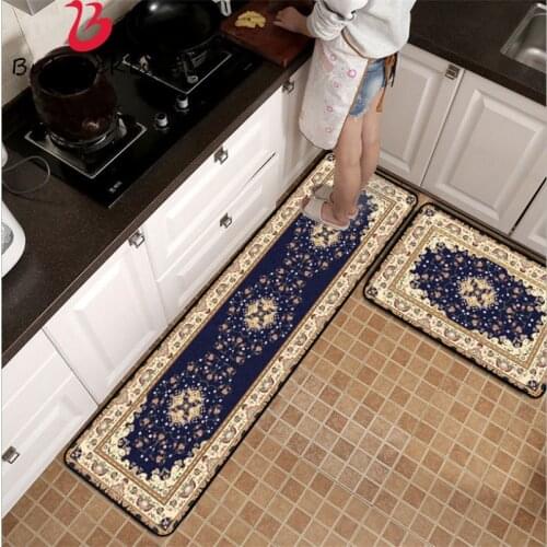 Bubble Kiss New European Style Kitchen Mat Anti-Slip Floor Door Mat Polyester Kitchen Rugs Easy Clean Mat Hot Sale Floor Mats