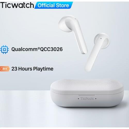 TicPods 2 True Wireless Bluetooth Earbuds In-Ear Detection Superior Sound Quality Touch/Voice/Gesture Control 4PX Waterproof