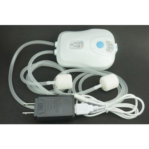 USB Car Charger Cable Aqua Air Pump Aquarium Water Fish Tank Oxygen 2 Outlet NEW