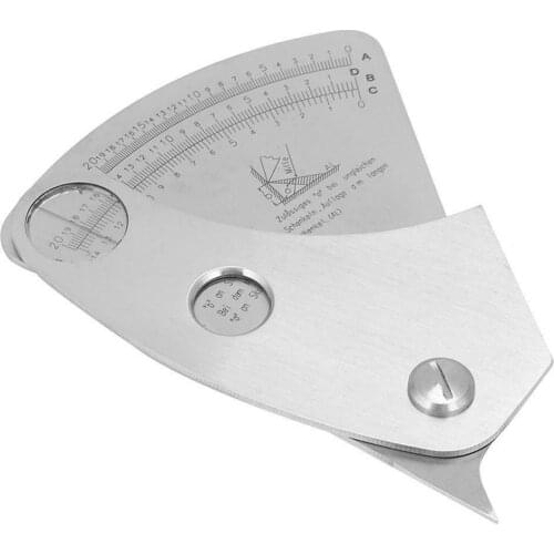 C100 Fan Shape Welding Gauge Angle Height Test Ruler Welding Inspection Gage