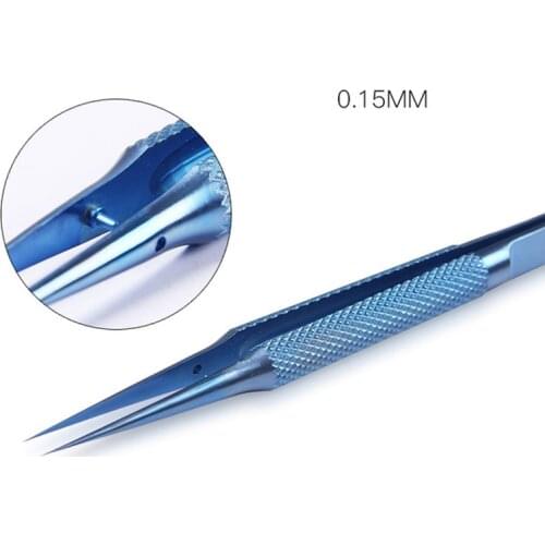 High Precision 0.15mm Titanium Alloy Tweezers Dedicated for Edge Precise Fingerprint Fly Line Repair