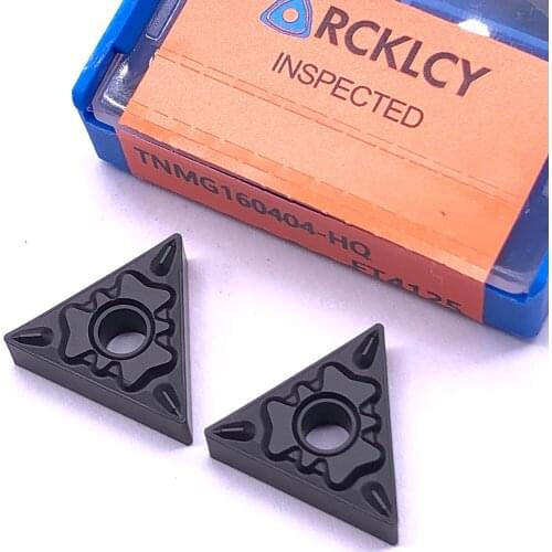 10pcs RCKLCY Car blade TNMG160404 HQ FT4125 High Quality Turning Metal TNMG160404 CNC Parts Lathe Cutting Machine steel