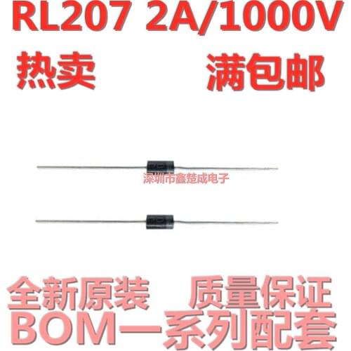 100% New&original RL207 2A 1000V DO-15 In Stock