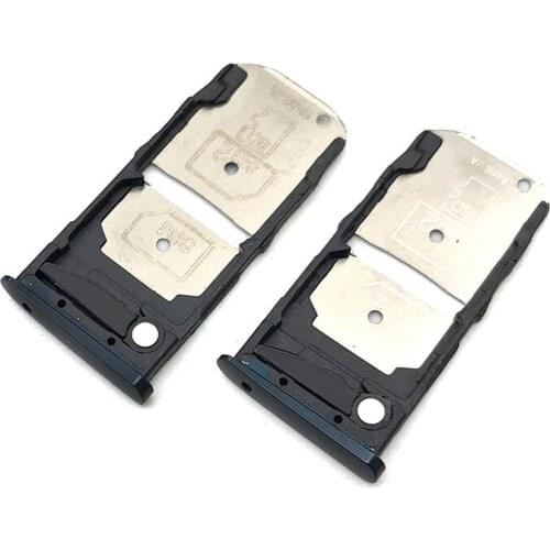2 Pcs/Lot, Dual SIM Card Holder Tray Slot For Motorola Z3 Play Replacement Spare Parts