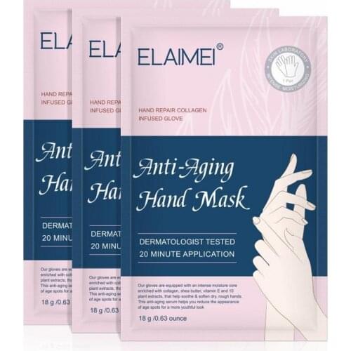 3 Pairs Moisturizing Hand Mask Silk Skiing Improves Dry Exfoliating Remove Dead Skin Winter Hydrating Hand Care