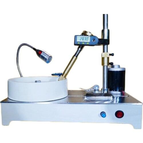 110-240V Gem Jade Processing Upgrade Small Jade Jewelry Cutting Machine Digital Display Adjustable Speed Plane Polishing Machine