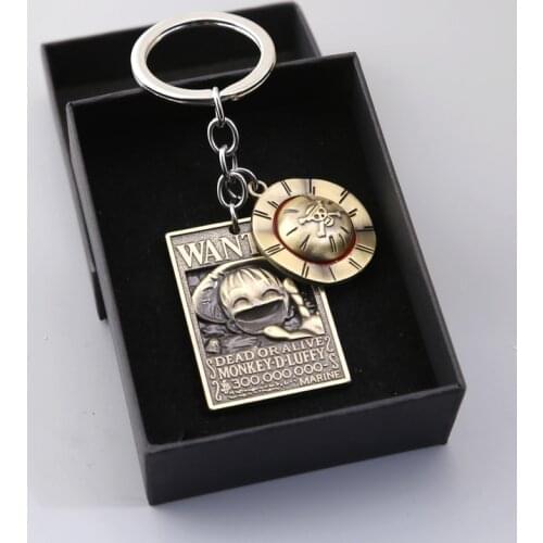 Anime One Piece key chain Luffy Zoro Sanji Nami Pendant keyring Car Bag key Keychain for girls Chaveiro Jewelry Men Women