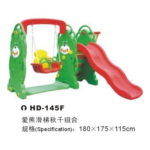 Kids indoor plastic slide* with basketball frame* with swing