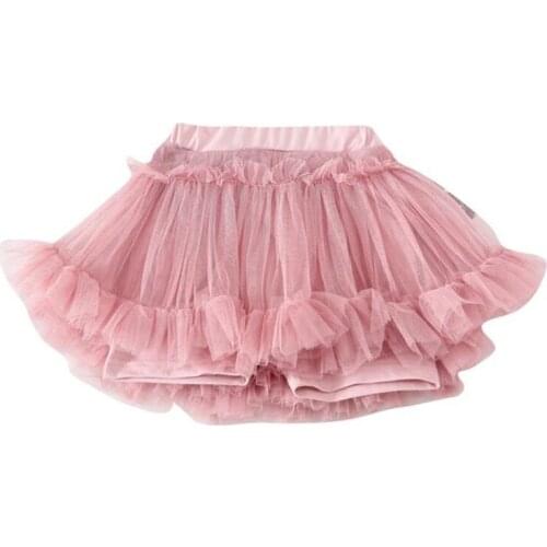 DFXD Summer Kids Clothes Toddler Girls Mesh Hot Shorts Pants New Arrival Pink/White Princess Tutu Shorts For 1-5T Kids Clothing