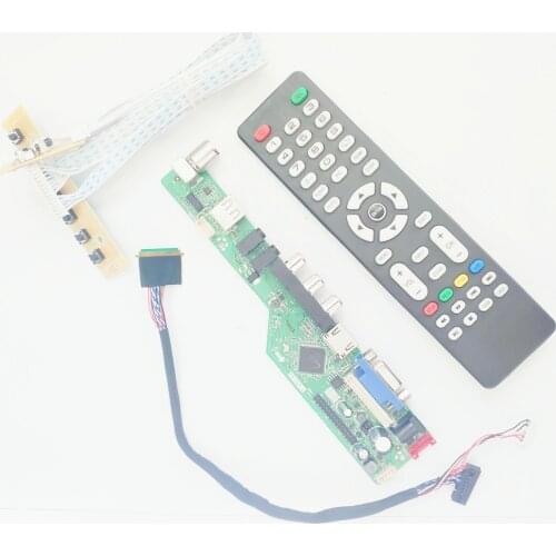 For CLAA140WB01A CLAA140WB11A 14" LVDS 40Pin WLED 1366*768 VGA+HDMI-Compatible+AV+USB+RF PC TV56 screen controller drive board