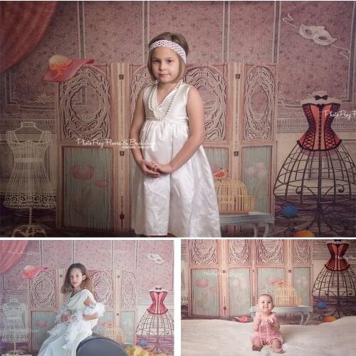 Newborn Baby Portrait Backdrop Photography Girl Birthday Art Background Retro Wedding Evening Dress Photo Shoot Photocall