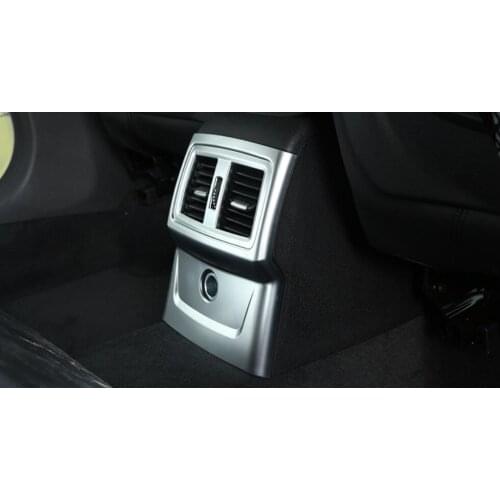 For BMW X1 F48 20i 25i 25le 2016 2017 ABS Chrome Rear AC Outlet Cover Trim Accessories For BMW X2 F47 2018