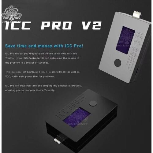 ICC PRO V2 Tristar Hydra Tester Dock Flex Test USB Controller IC And Charging Port Power System & Main Power Cable