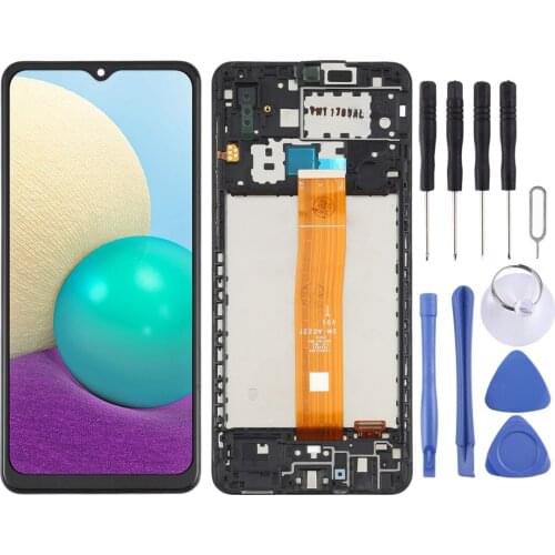 IPartsBuy for Samsung Galaxy A02 SM-A022 Original LCD Screen and Digitizer Full Assembly with Frame