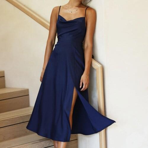 Синие летние платья JUN WU China At AliExpress