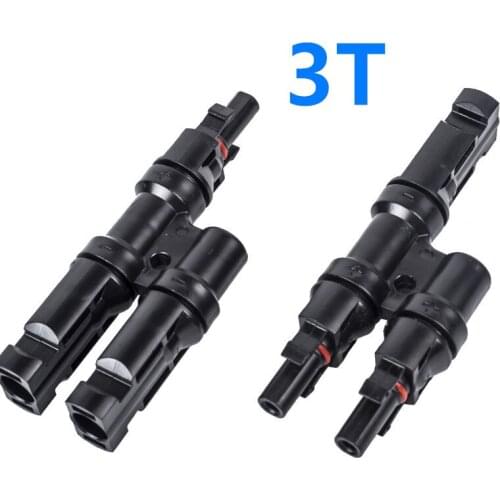 Connector 1 Pair 2T Solar PV Multi Parallel Branch Connectors pv module panel connector Male & Female Solar Energy Adapter