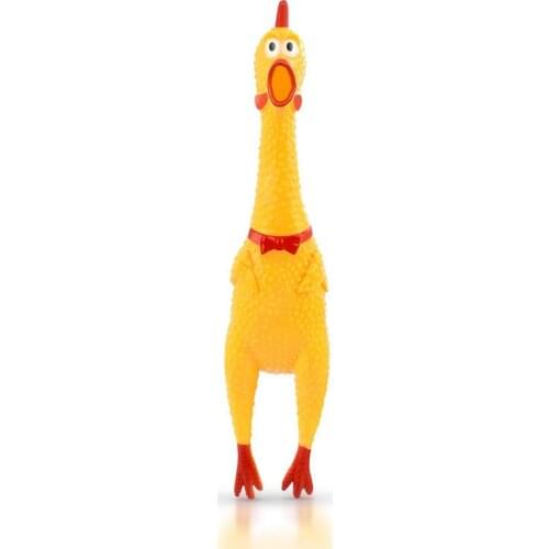 Screaming Chickens Pet Toy 17/31/40CM Bite Resistant Universal for Cats and Dogs Molar Chew Toys Safety Rubber Vinyl Dogs Toys