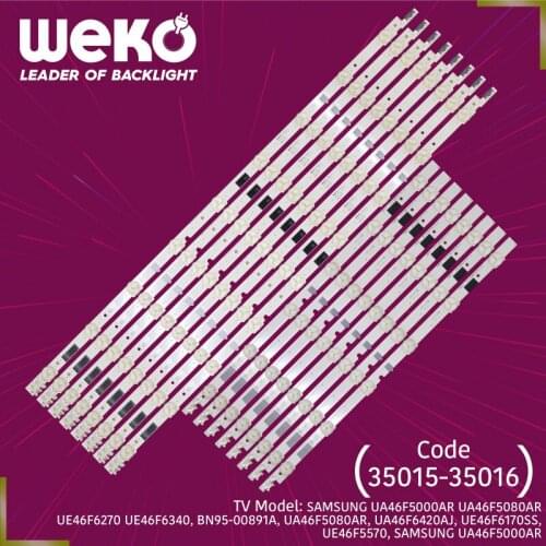 TV LED BAR-2013SVS46F R9/R6 REV1.9 - D2GE-460SCB-R3 - 46E25309A - RIGHT - 39.2 CM 46E25308A - LEFT - 59.4 CM TOTAL 16 PCS