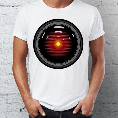 Summer Mens T-shirt Featuring HAL From 2001 A Space Odyssey Geek Tshirt Cool Funny Tees Tops Harajuku Streetwear