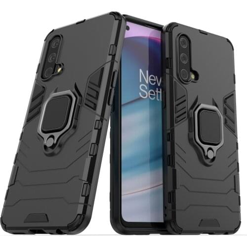 For OnePlus Nord CE N200 N10 N100 9 Pro Magnetic Fundas Ring Holder Protector For OnePlus 9R 7 7T Pro Ring Case Armor Bumper