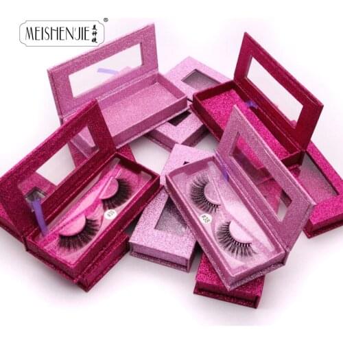 MEISHENJIE wholesale 10/20/30/40/50 mink eyelashes natural 3d mink lashes handmade soft fluffy false eyelash fashion for makeups