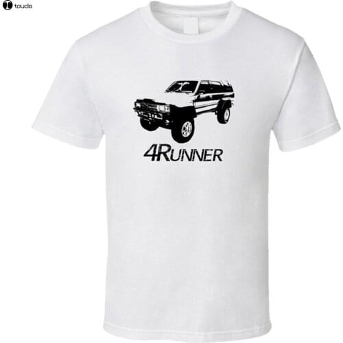 MenS T-Shirts Summer Style Fashion Swag Men Hot Sale 1989 4runner Sr5 Side View with Model Light Color T Shirt