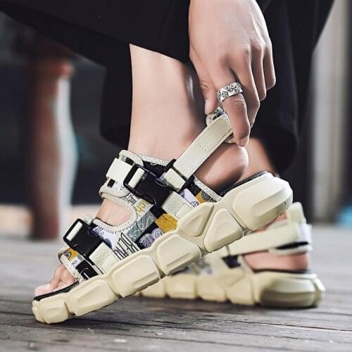 Mens Sandals Gladiators Casual Shoes Outdoor Breathable Mens Sandals Summer Comfortable Light Sandalias Shoes Men
