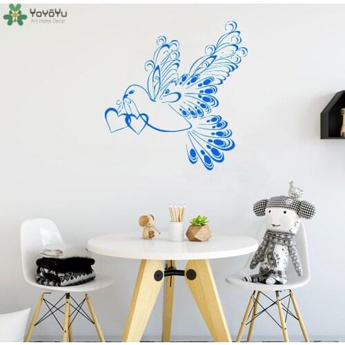 YOYOYU Wall Decal Dove Birds Wall Sticekrs Children Bedroom Animal Poster Interior Baby Nursery Room Art Decor Removable CY284