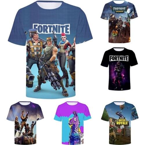 Fortnite New 3D Printed T-shirt Mens Womens Tshirt Fortnites Style Game Figure Pattern T Shirt Childrens Birthday Gifts