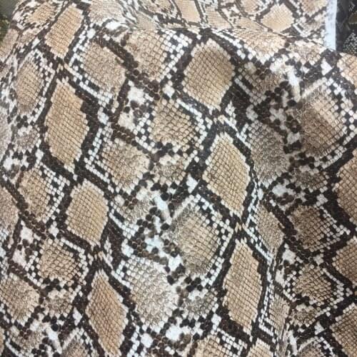 2020 new fashion trend synthetic PU imitate faux snake leather material X6016