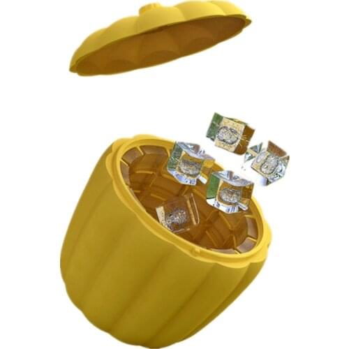 Silicone Ice Cube Maker mold Portable Pumpkin Bucket Ice Cooler Beer Cabinet Kitchen Bar Accessories Whiskey Wine Freeze