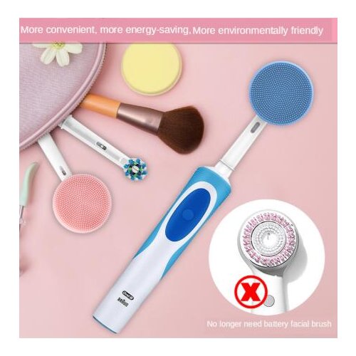 Edieu Suitable For Oral-B Cosmetic Electric Toothbrush Replacement Facial Deep Cleansing Brush Head Replacement Cleaning Heads