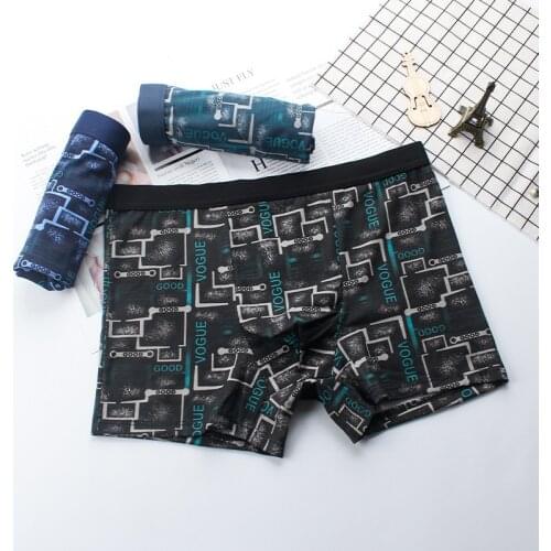 Modal Underpants Men Cotton Boxers Fashion Printed Male Underwear Pattern Print Boxer Shorts Male Comfortable Panties 2021 Hot