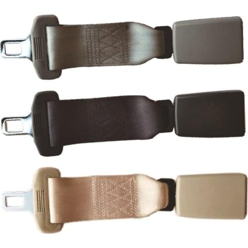 Universal Car Seat Belt Extender Safety Seatbelt 23cm Lengthening Black Seatbelt Extender Car Auto D Type With Safety Buckle