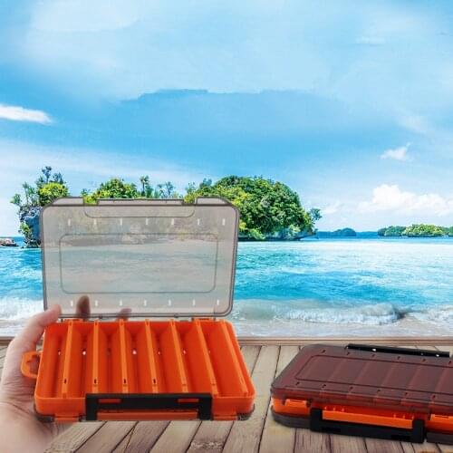 1Pcs Waterproof Fishing Tackle Box Double Sided Hook Fish Hook Storage Fly Carp Fishing Accessories Waterproof Double Sided Box
