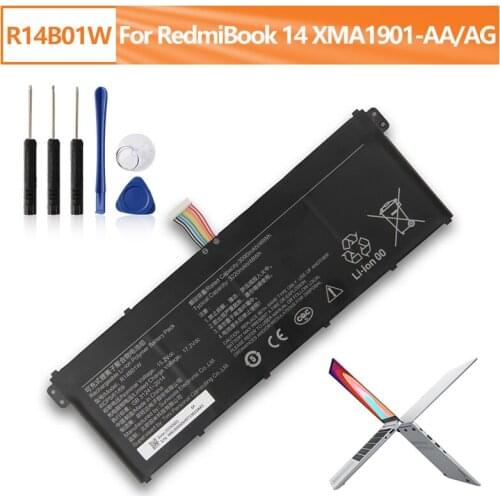 Replacement Battery R14B01W For RedmiBook 14 XMA1901-AA XMA1901-AG 3220 mAh With Tool