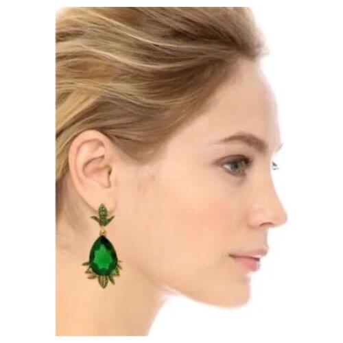 2021 Amybaby Luxury Fashion Vintage Crystal Stone Womens Stud Earring Jewelry For Party