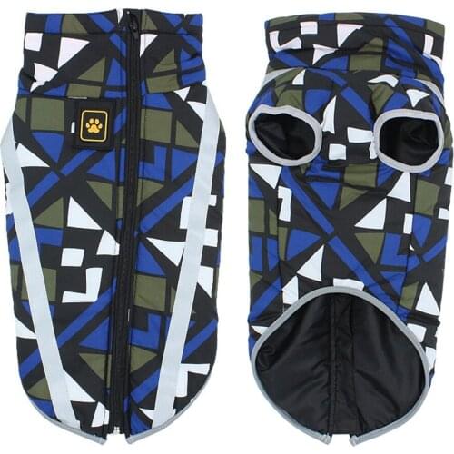 Winter Waterproof Big Dog Coat Jacket Colorful Reflective Golden Retriever Pitbull Pet Clothes For Small Medium Large Dogs S-6XL